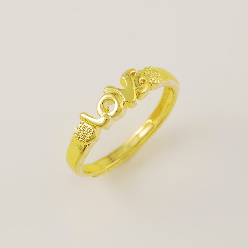   м ȥ  θ ߷Ÿ     ¥ 24K   Ŀ /Exquisite Design Real 24K Gold Plated Couple Rings For Men Women Fashion Engagement Ring